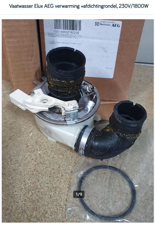 Vaatwasser Elux AEG verwarming +afdichtingrondel, 230V/1800W